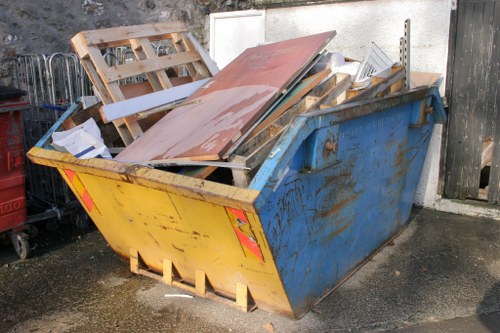 Professional waste removal team at work in Wimbledon